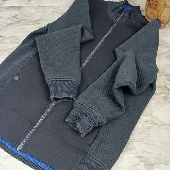 TED BAKER bomber jacket men's size M navy blue zip-up - Picture 7 of 9